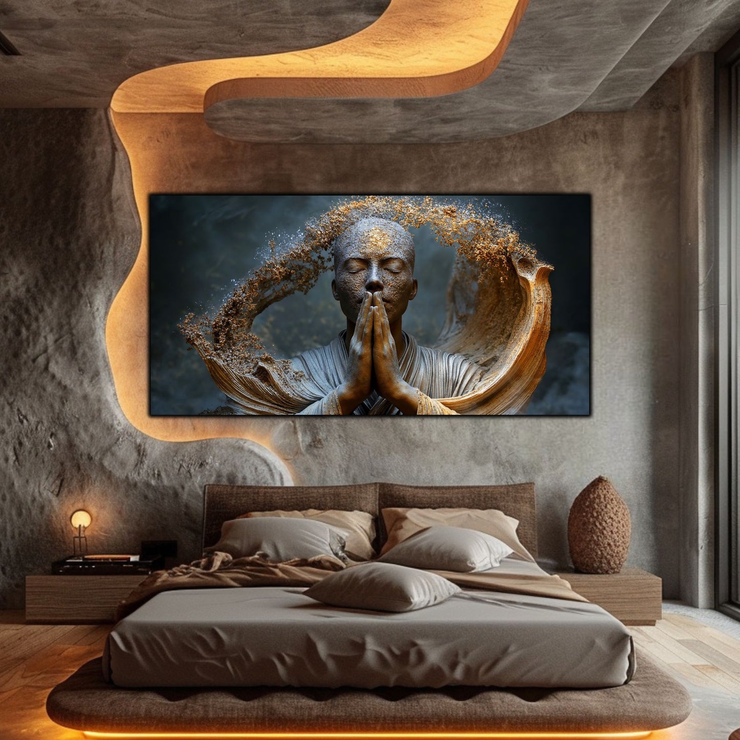Tablou Decorativ pe Sticla Securizata – Ideal pt Dormitor si Living - Beyond Stardust No38