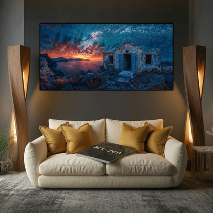 Tablouri Living Sticlă – Ember Ruins | The Light We Encounter