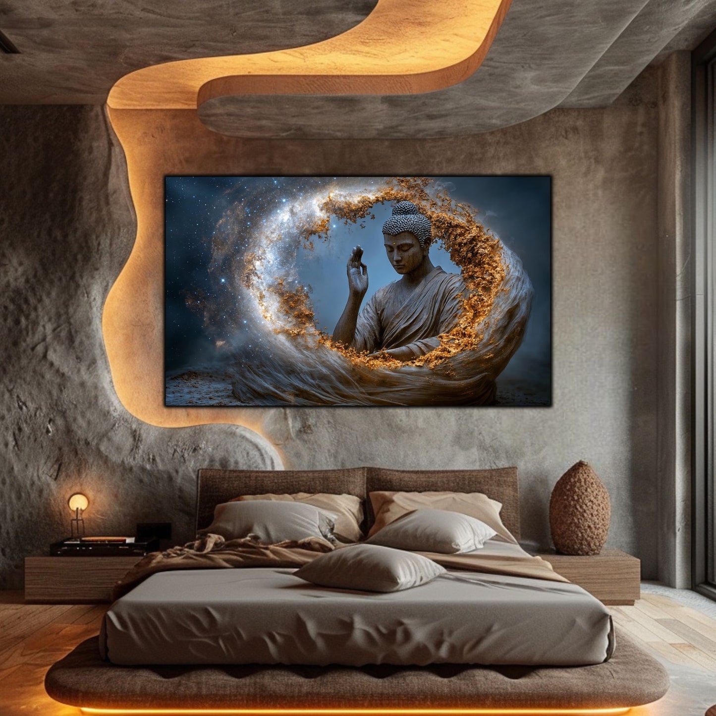 Tablou Decorativ pe Sticla Securizata – Ideal pt Dormitor si Living - Beyond Stardust No22