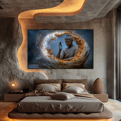 Tablou Decorativ pe Sticla Securizata – Ideal pt Dormitor si Living - Beyond Stardust No22