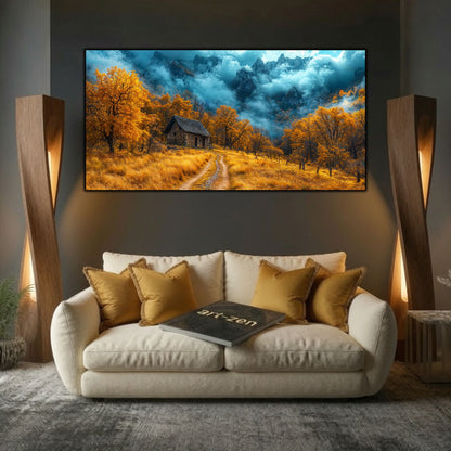 Tablouri Moderne Sufragerie – Autumn Under the Mountain | The Long Way Home