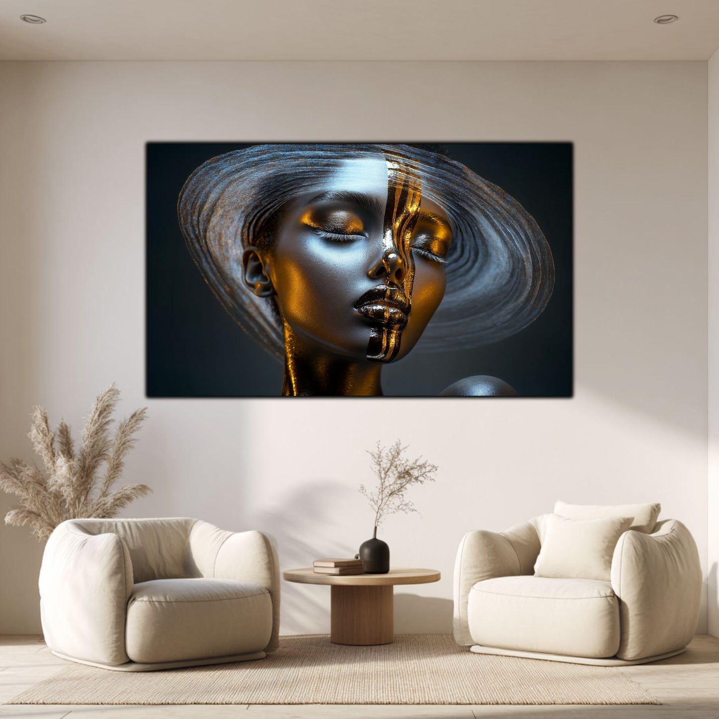 Dark White - Tablou Sticla Securizata - NO25