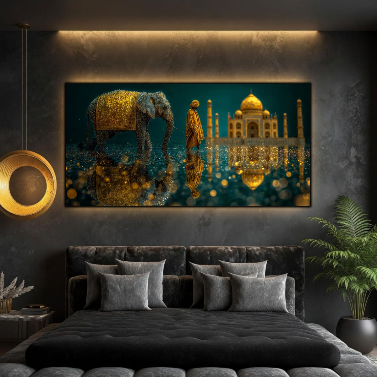 Tablou Modern Living – A Path in Gold
