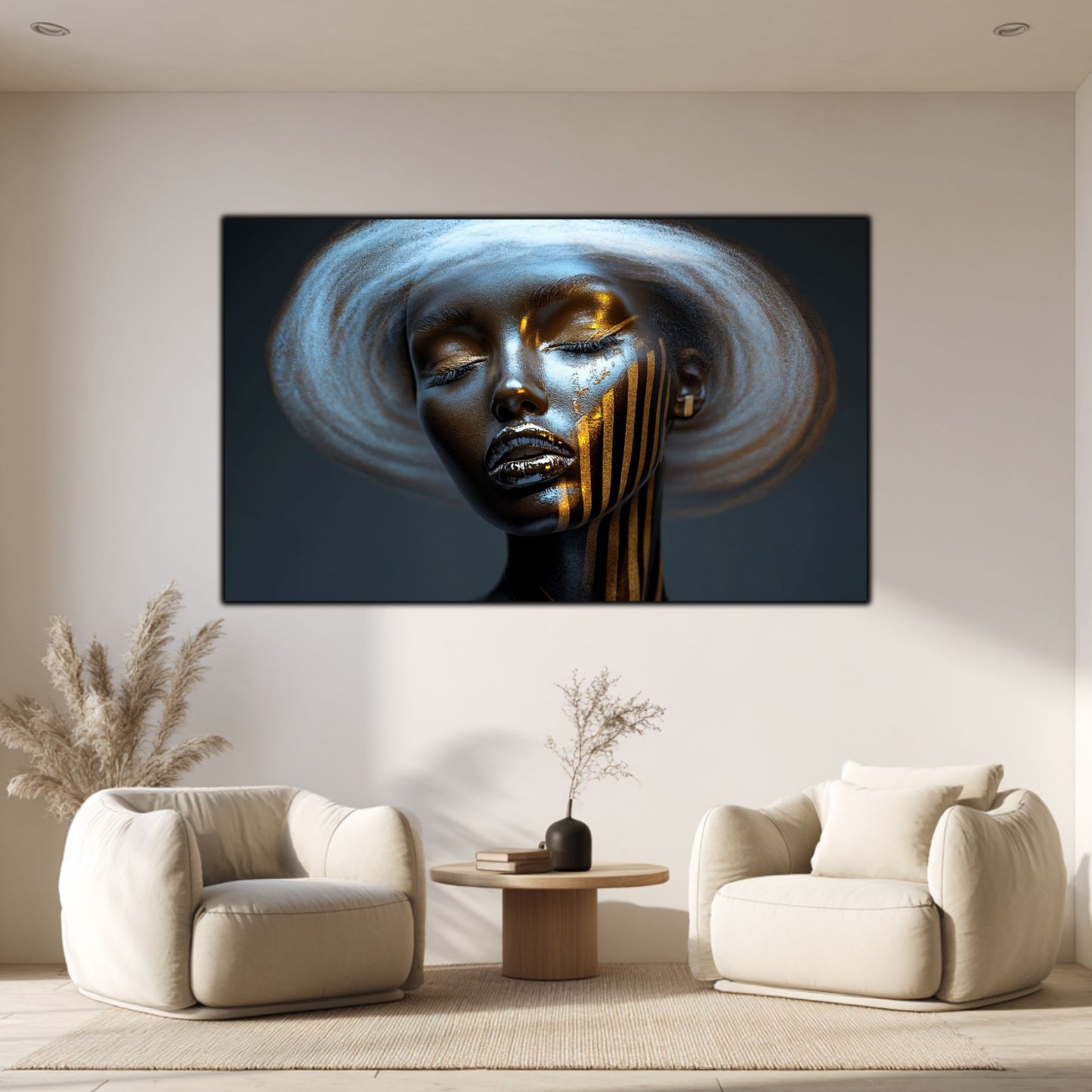 Dark White - Tablou Sticla Securizata - NO27