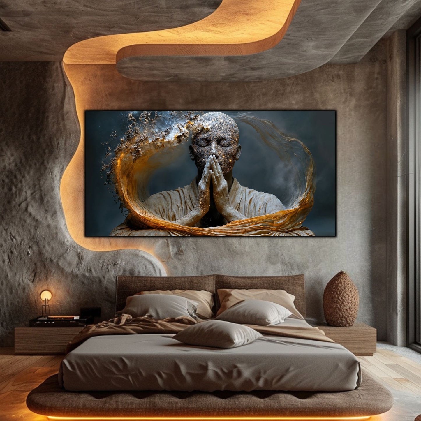Tablou Decorativ pe Sticla Securizata – Ideal pt Dormitor si Living - Beyond Stardust No21