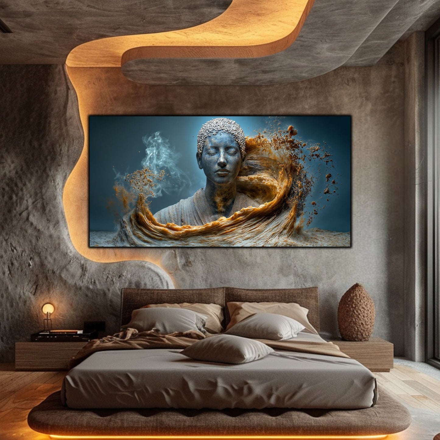 Tablou Decorativ pe Sticla Securizata – Ideal pt Dormitor si Living - Beyond Stardust No32