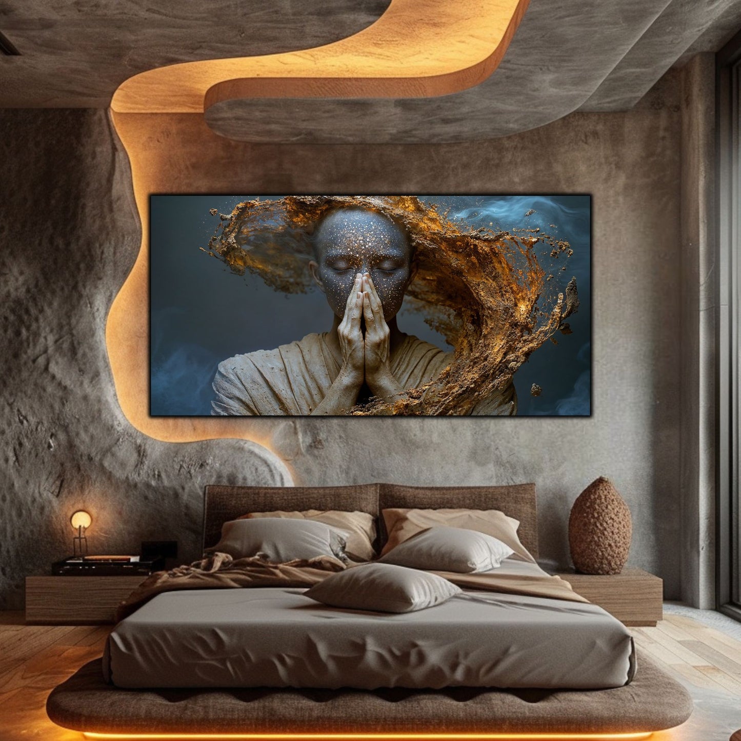 Tablou Decorativ pe Sticla Securizata – Ideal pt Dormitor si Living - Beyond Stardust No36