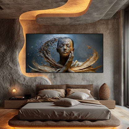 Tablou Decorativ pe Sticla Securizata – Ideal pt Dormitor si Living - Beyond Stardust No34