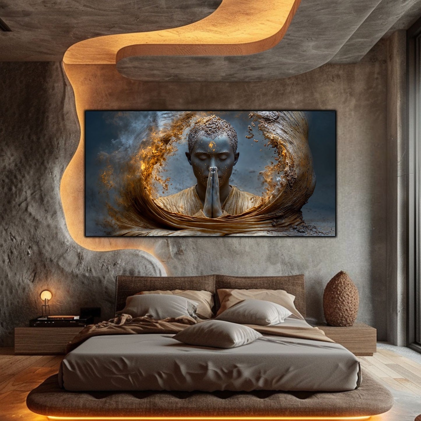 Tablou Decorativ pe Sticla Securizata – Ideal pt Dormitor si Living - Beyond Stardust No25