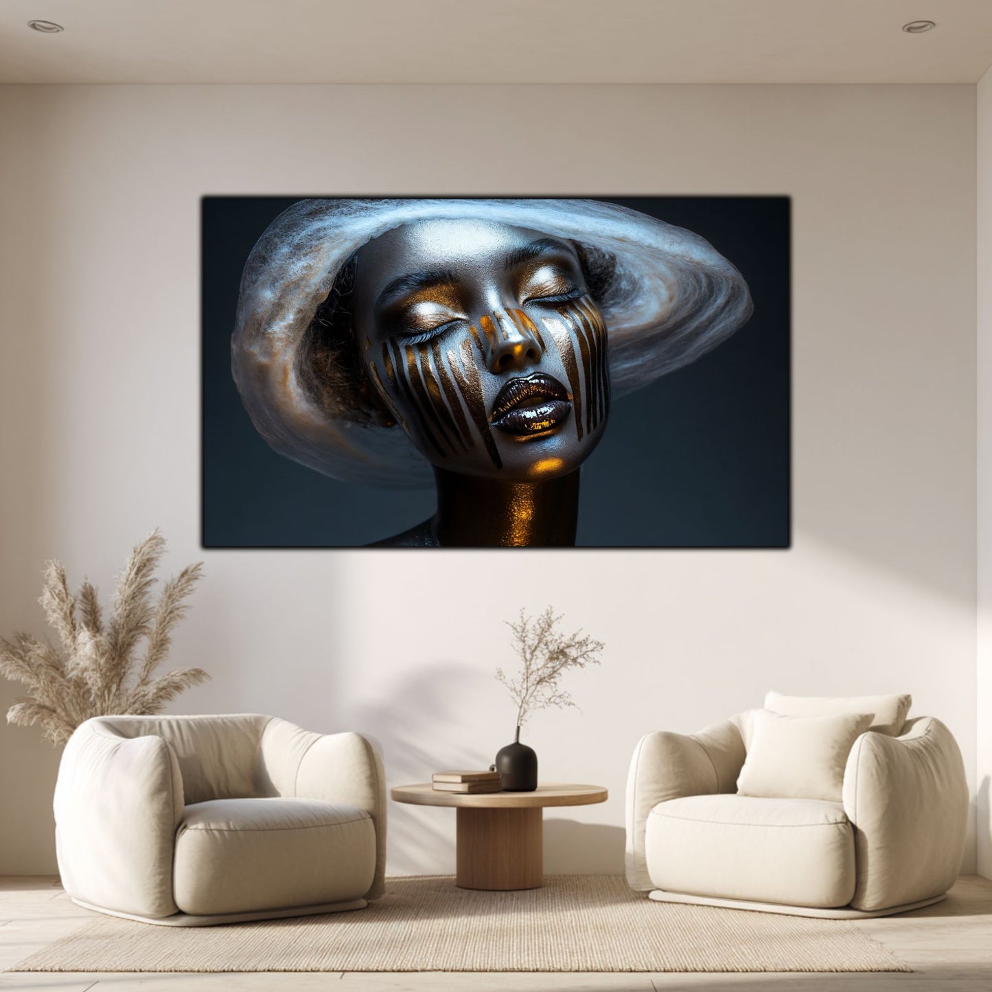 Dark White - Tablou Sticla Securizata - NO26