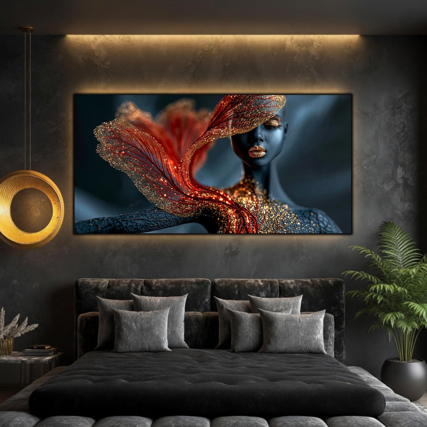 Tablou Abstract Living – The Crimson Veil