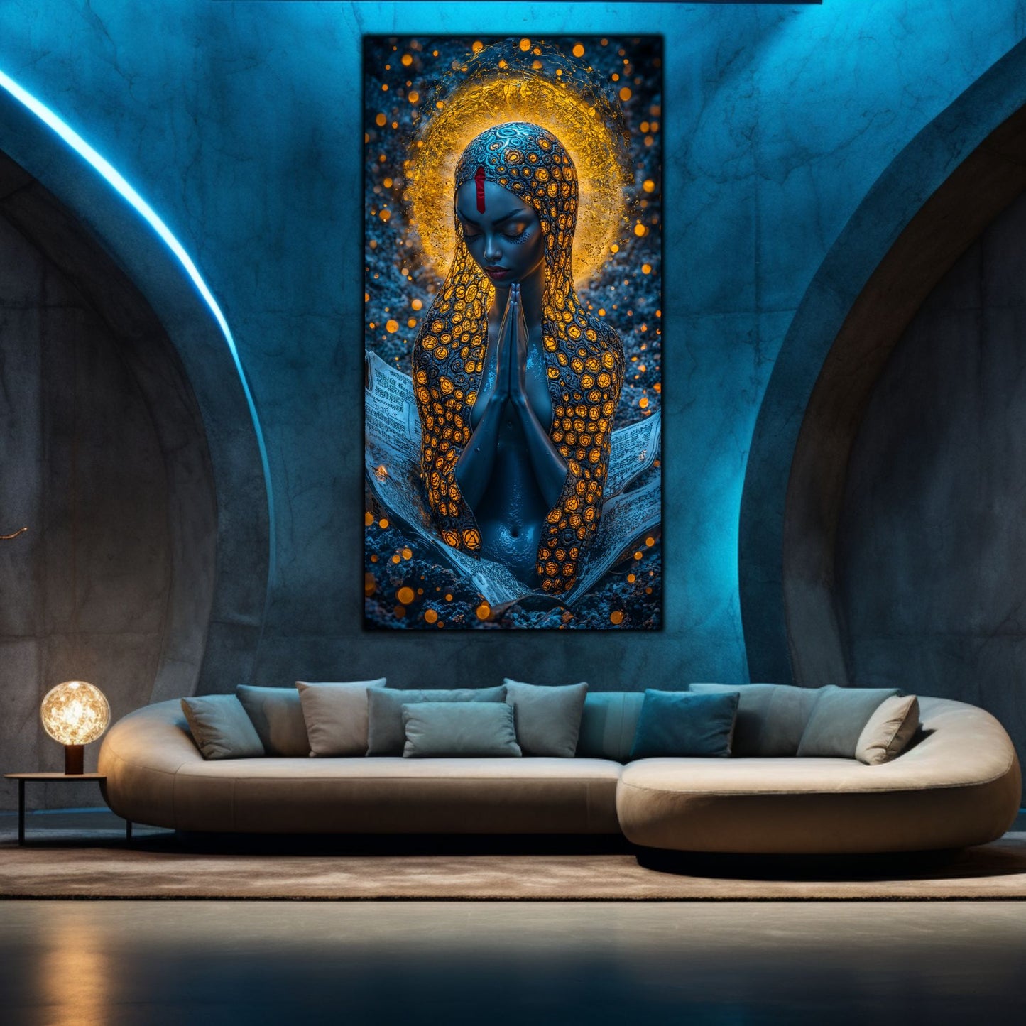 Tablou unicat din sticlă securizată Beyond Creation - No23