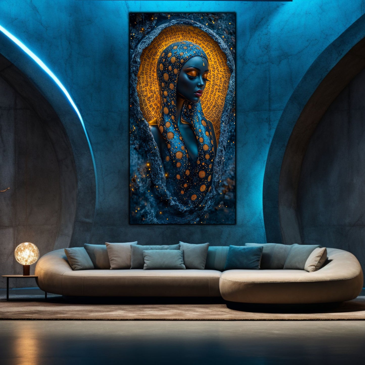 Tablou unicat din sticlă securizată Beyond Creation - No22