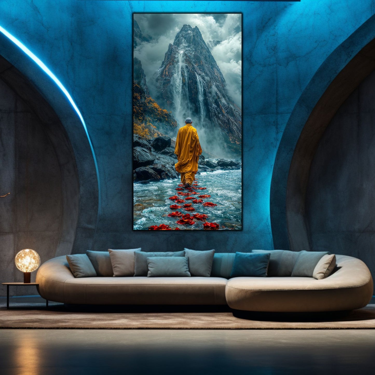 Tablou unicat din sticlă securizată Vanishing Step - No24