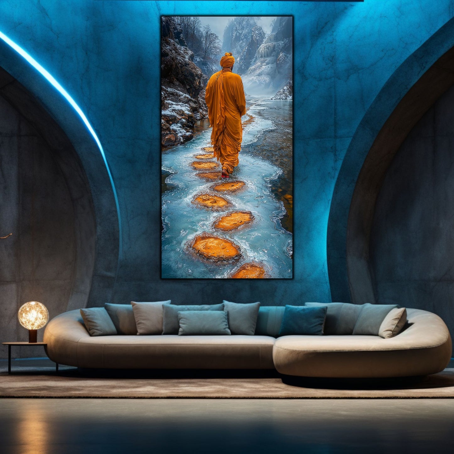 Tablou unicat din sticlă securizată Vanishing Step - No21