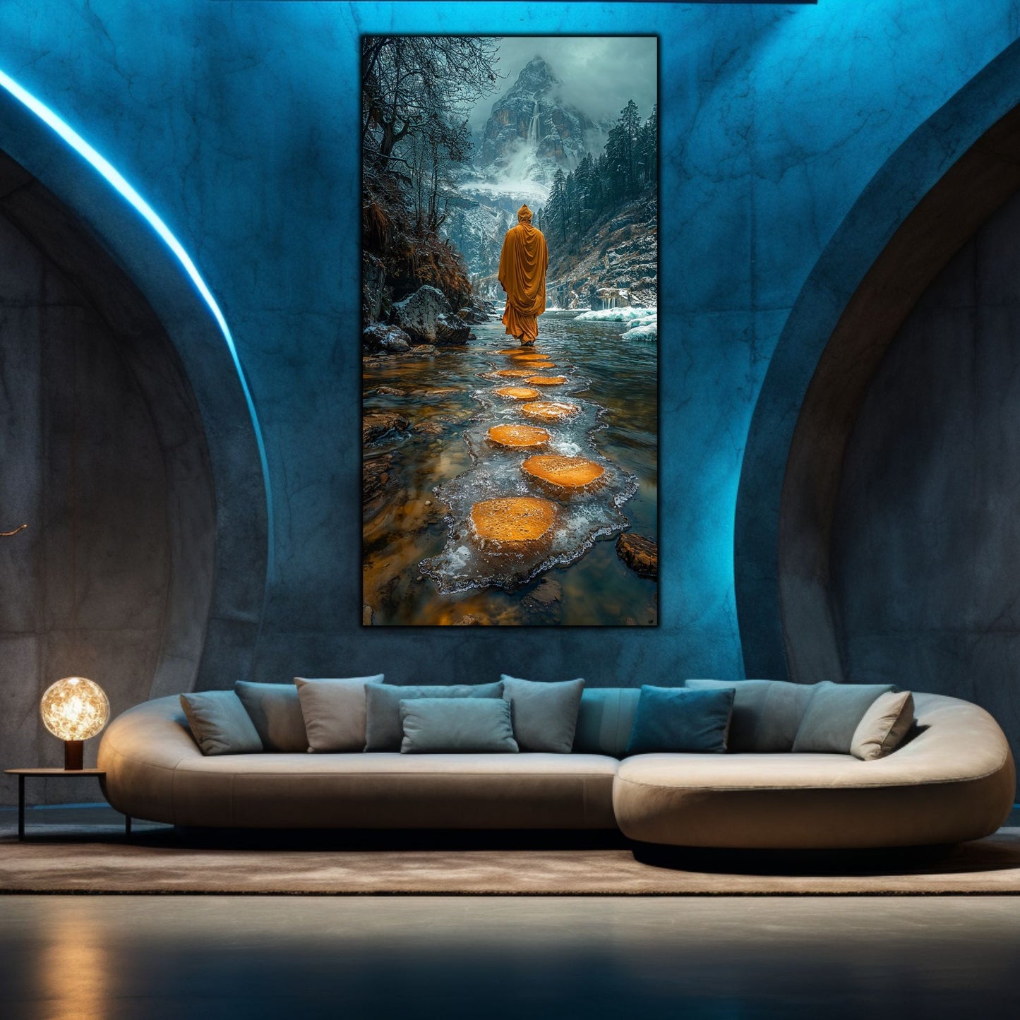 Tablou unicat din sticlă securizată Vanishing Step - No19