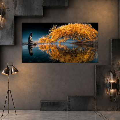 Tablouri Living Sticlă – The Meeting Place | The Light We Encounter