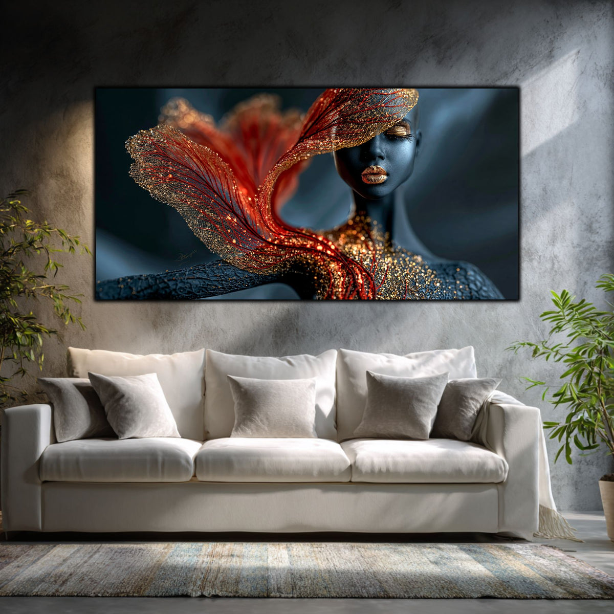 Tablou Abstract Living – The Crimson Veil
