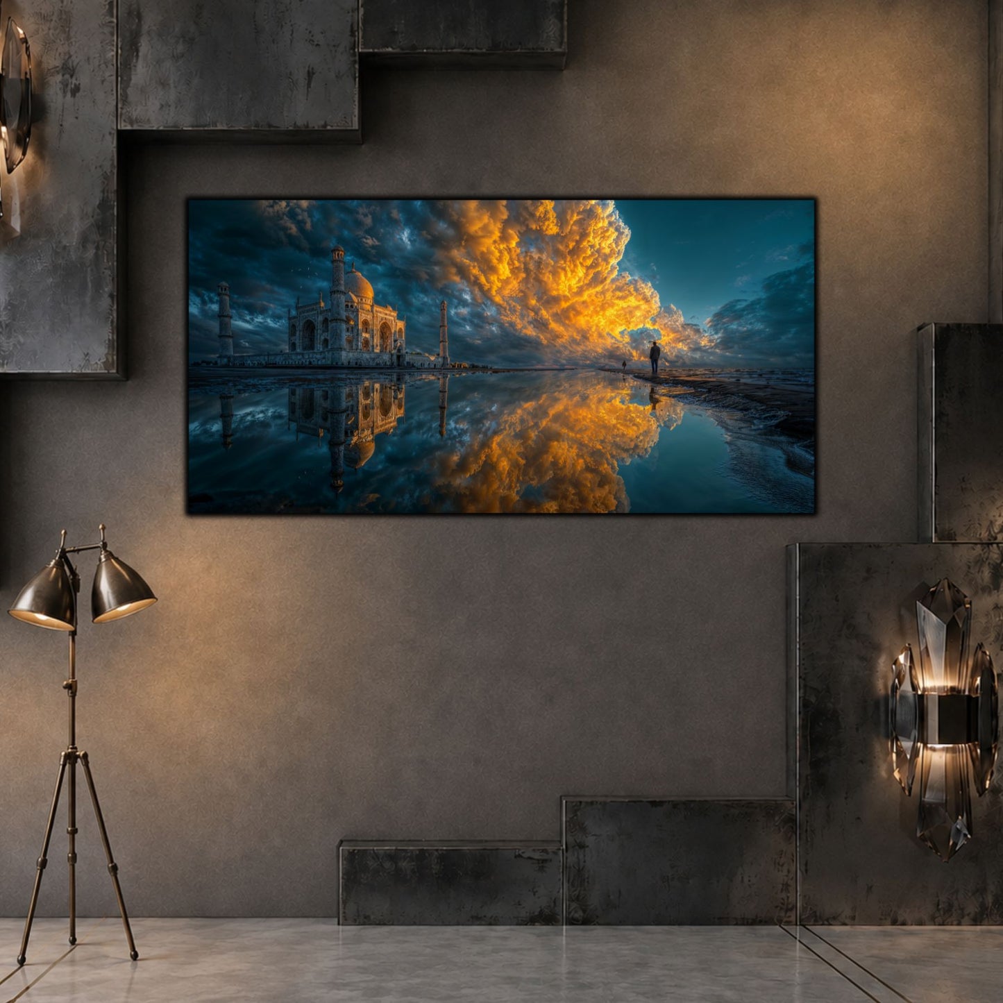Tablouri Living Sticlă – The Gilded Shore | The Light We Encounter