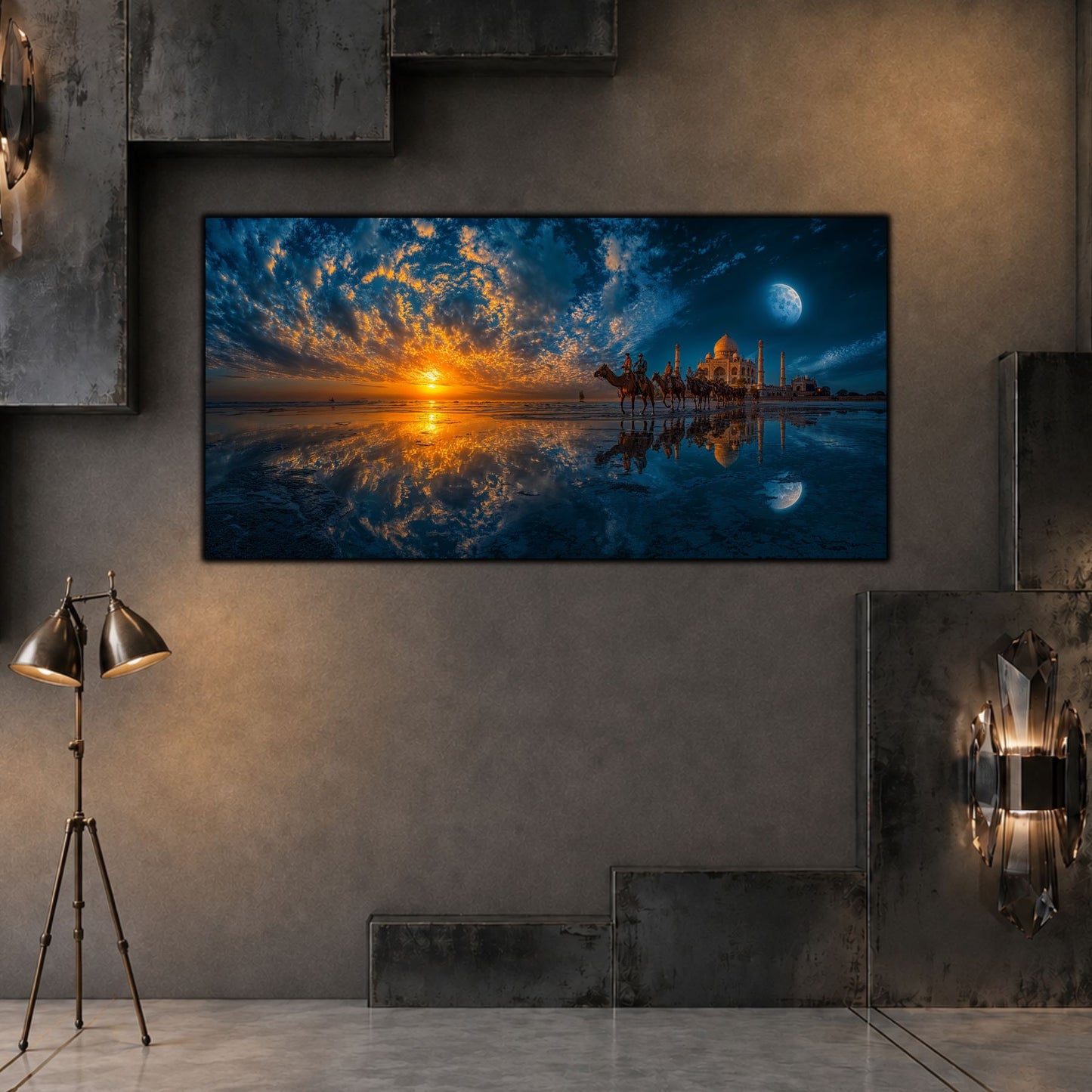 Tablouri Living Sticlă – Sun Beyond the Tide | The Light We Encounter