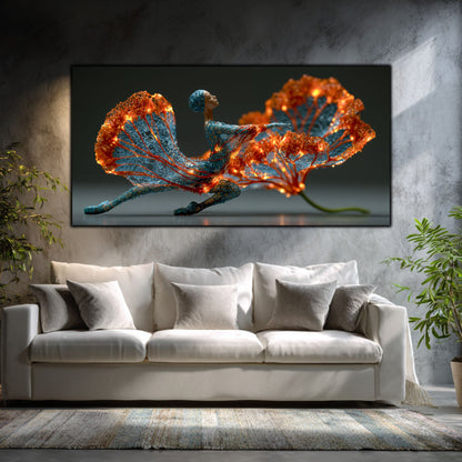 Tablou Abstract Living – Through the Red Garden