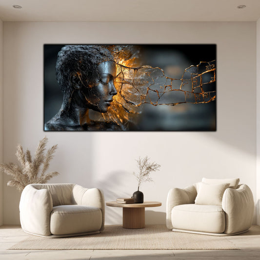 Tablou Sticla Securizata - Broken Mind 01