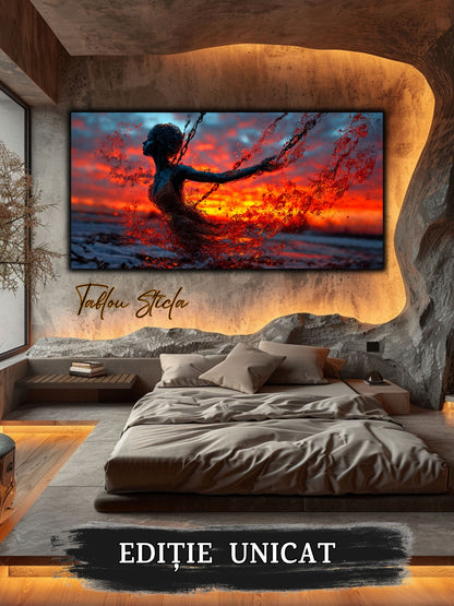 Tablou unicat pe sticla securizata - Let Go - No 18