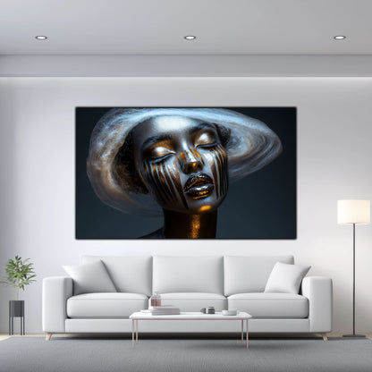 Dark White - Tablou Sticla Securizata - NO26