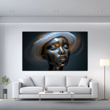 Dark White - Tablou Sticla Securizata - NO22