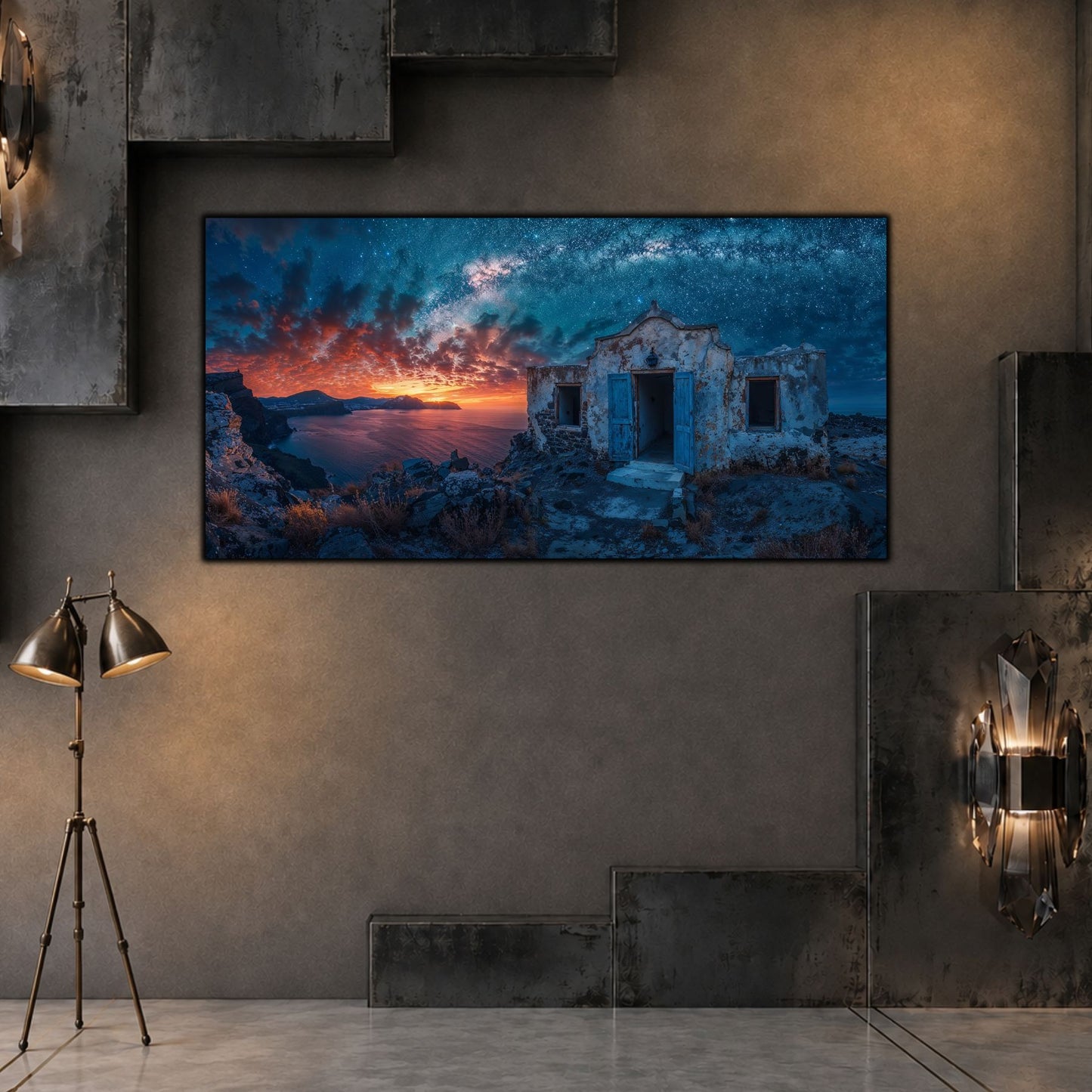 Tablouri Living Sticlă – Ember Ruins | The Light We Encounter
