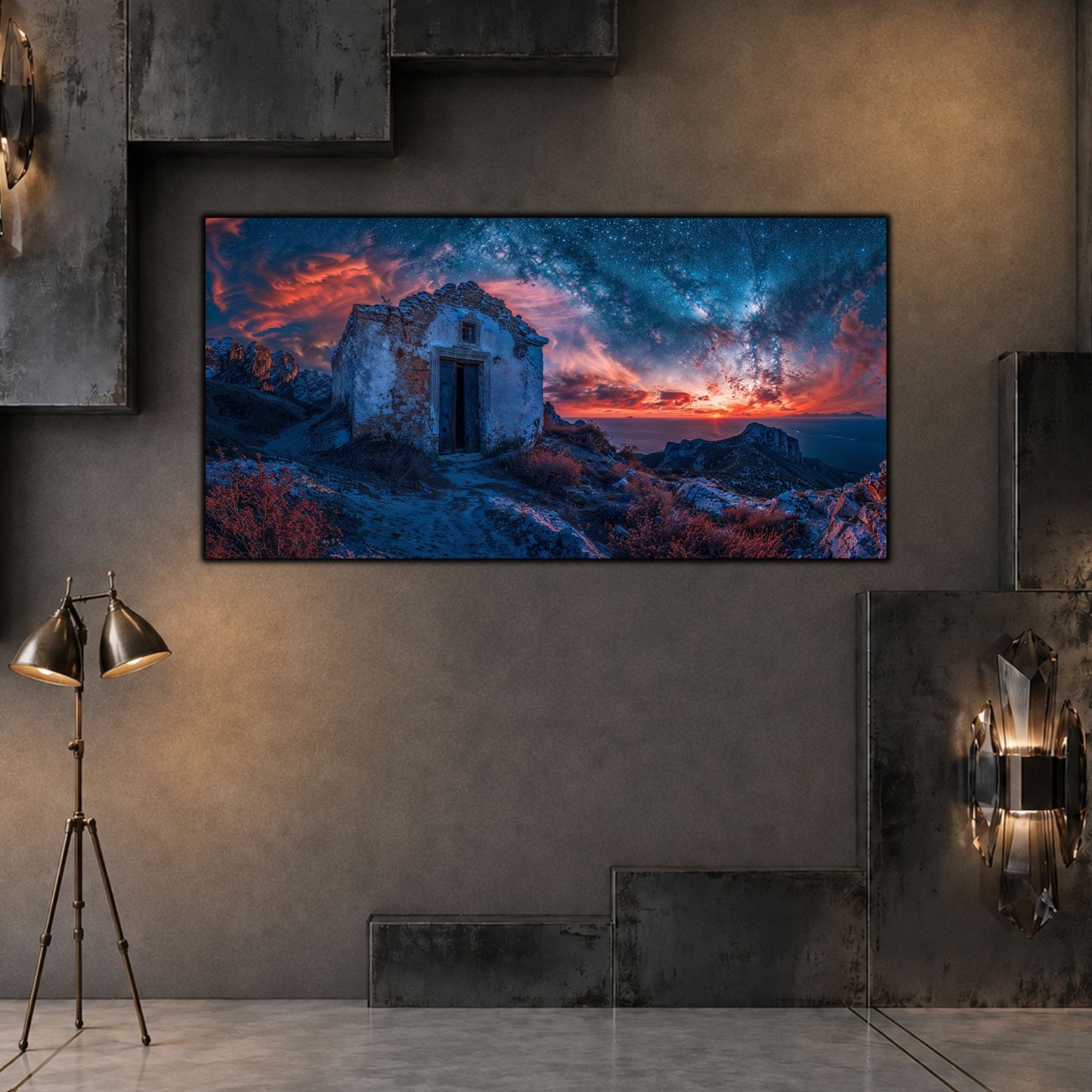 Tablouri Living Sticlă – The House Beneath Stars | The Light We Encounter