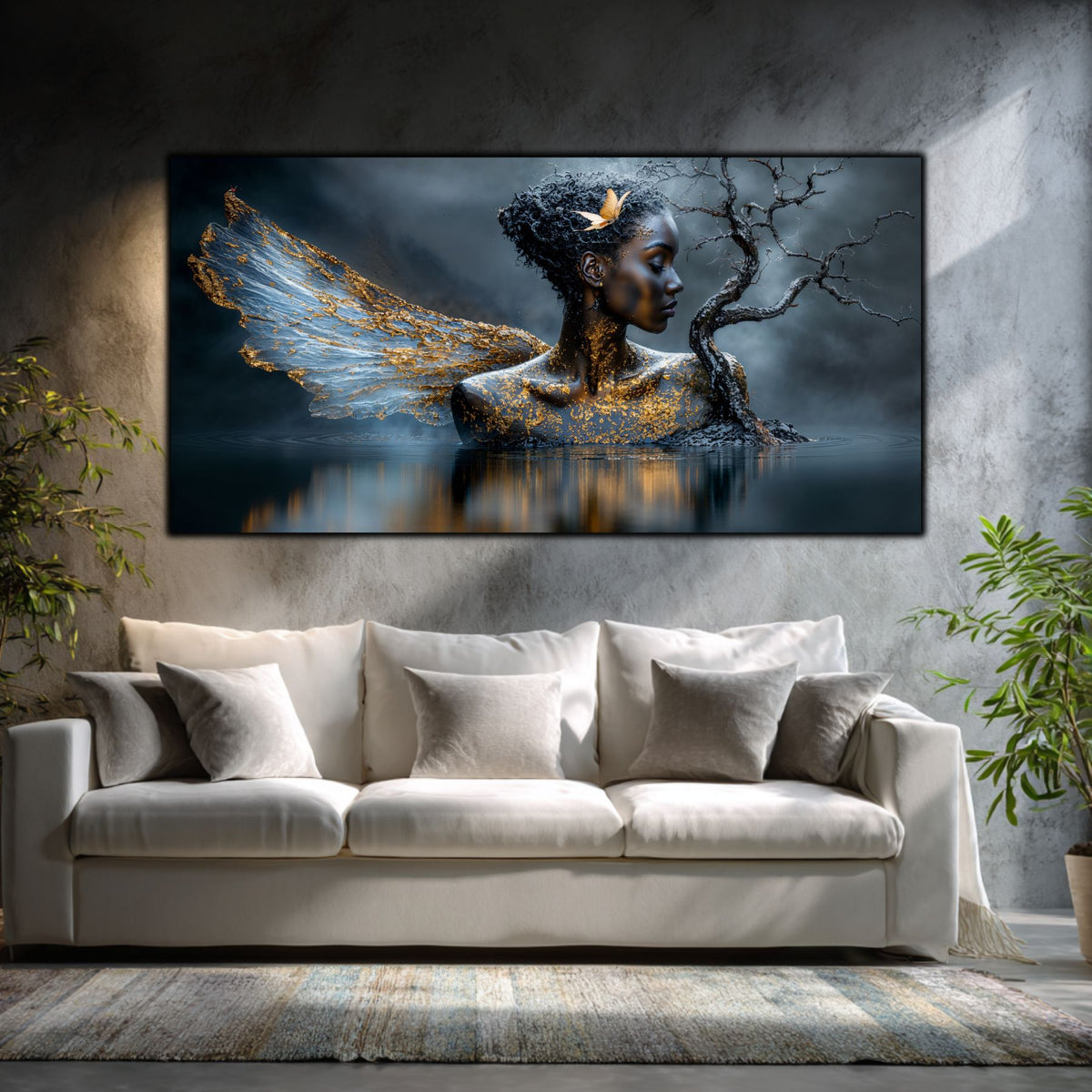 Tablou living Fluturele dintre Ramuri