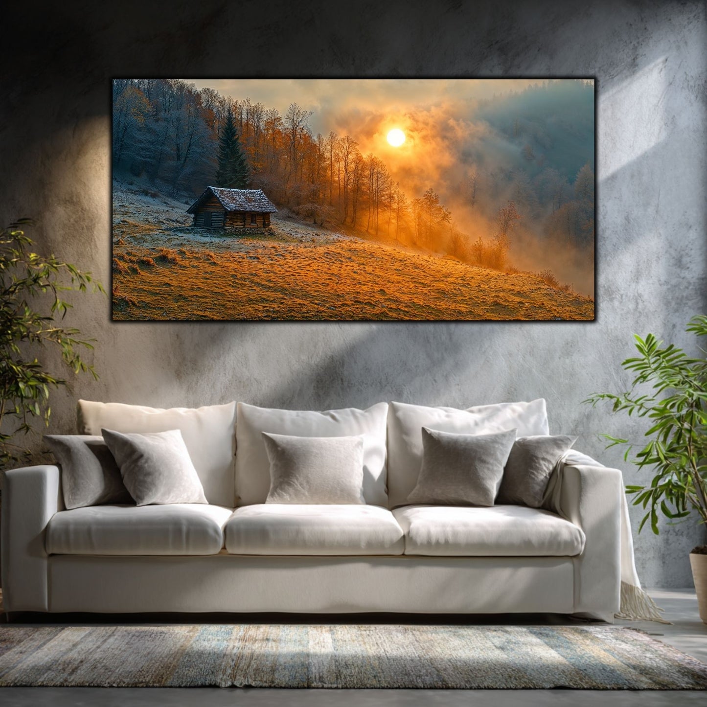 Tablou living elegant – Cabin Under Amber | The Long Way Home