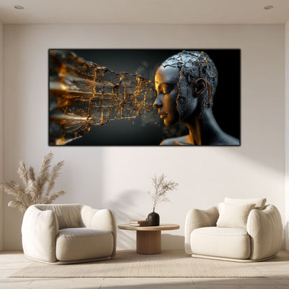 Tablou Sticla Securizata - Broken Mind 24