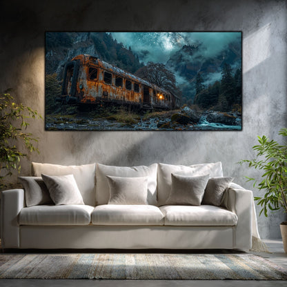 Tablou living elegant – Smoke on Rails | The Long Way Home