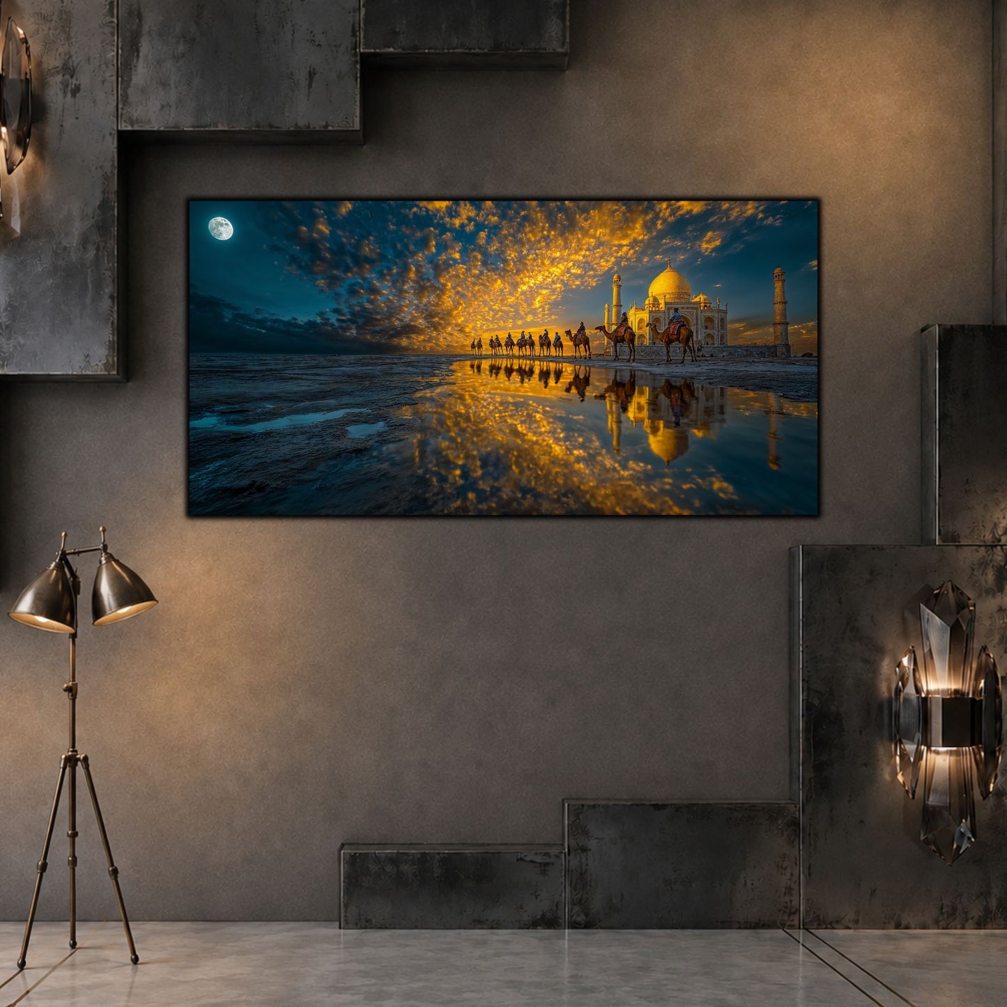 Tablouri Living Sticlă – The Moonlit Procession | The Light We Encounter
