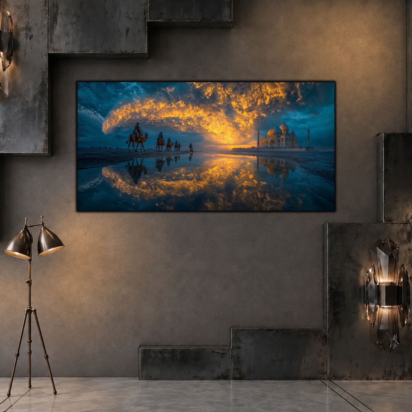 Tablouri Living Sticlă – The Gilded Passage | The Light We Encounter