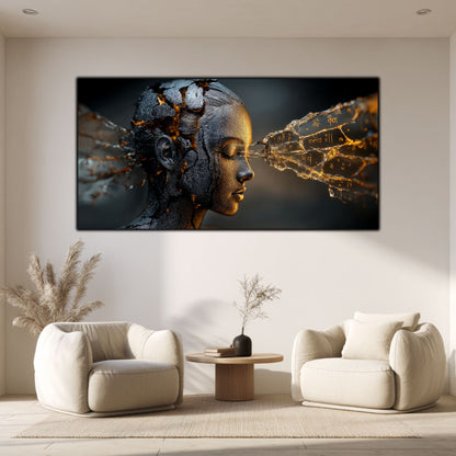 Tablou Sticla Securizata - Broken Mind 22
