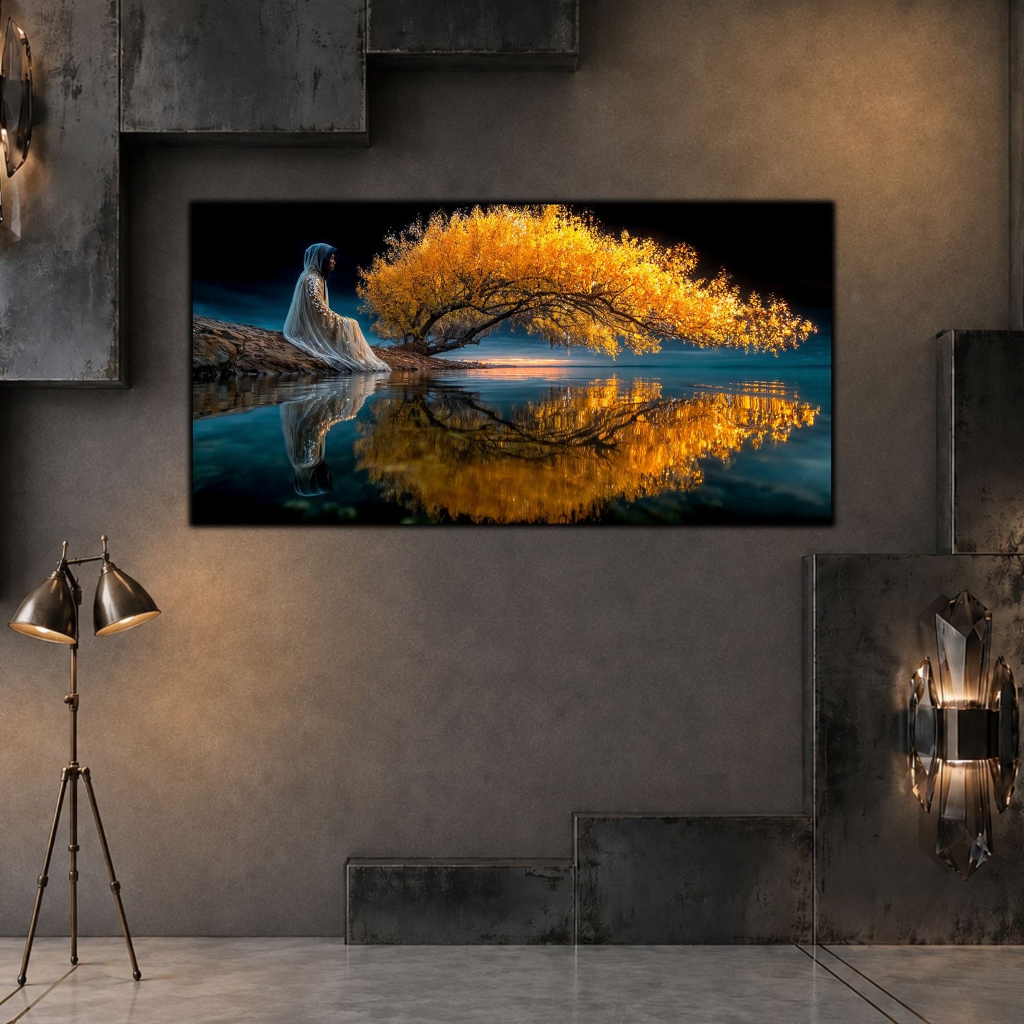 Tablouri Living Sticlă – The Tree That Remembers | The Light We Encounter