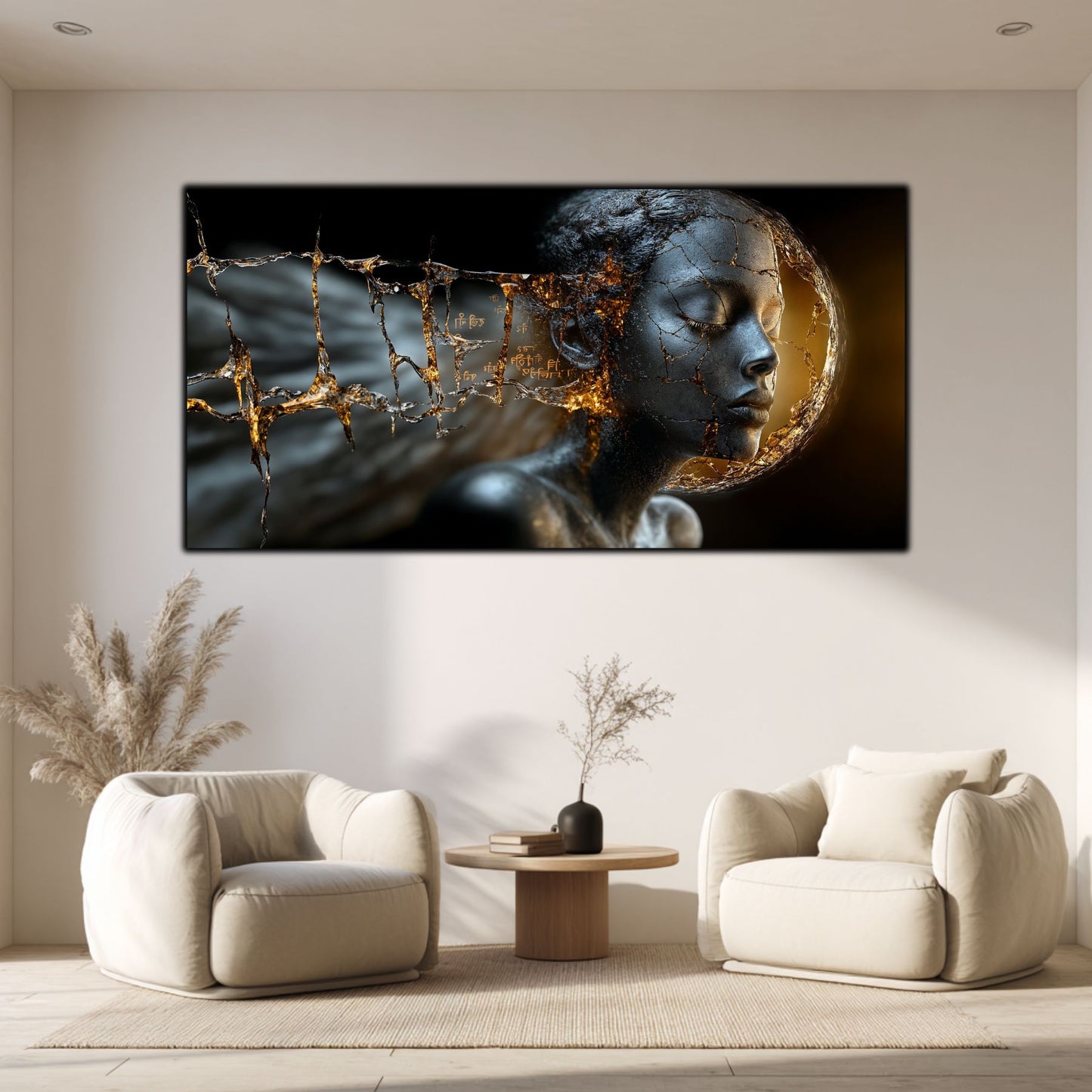 Tablou Sticla Securizata - Broken Mind 25