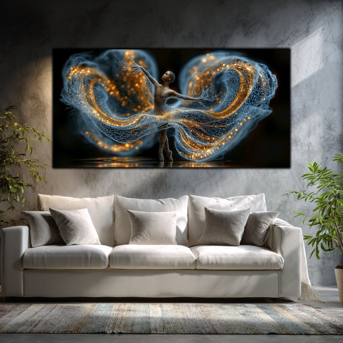 Tablou Abstract Living – The Blue Embrace