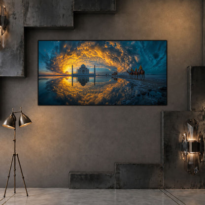 Tablouri Living Sticlă – The Gate of Reflection | The Light We Encounter