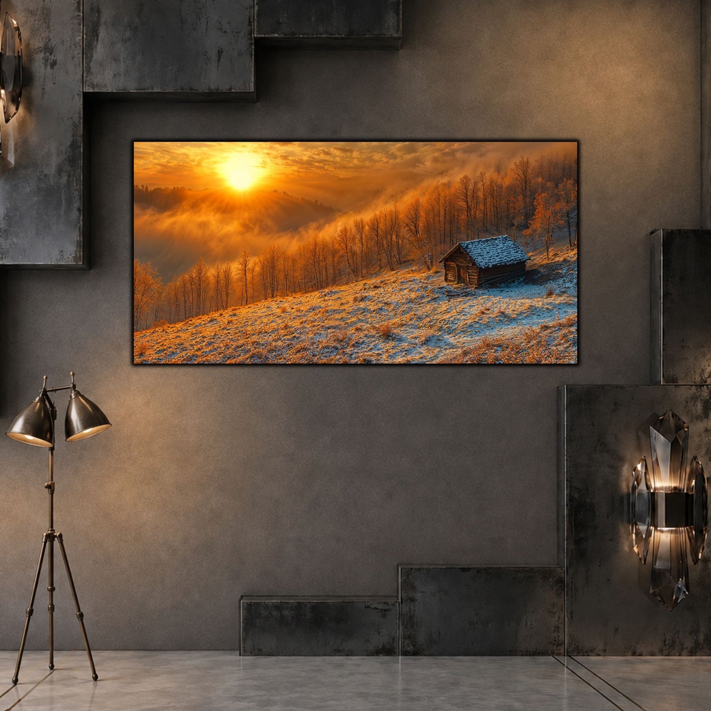 Tablouri Moderne Sufragerie – The Winter Sun | The Long Way Home