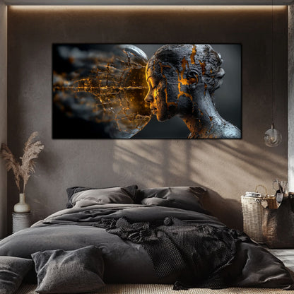 Tablou Sticla Securizata - Broken Mind 27