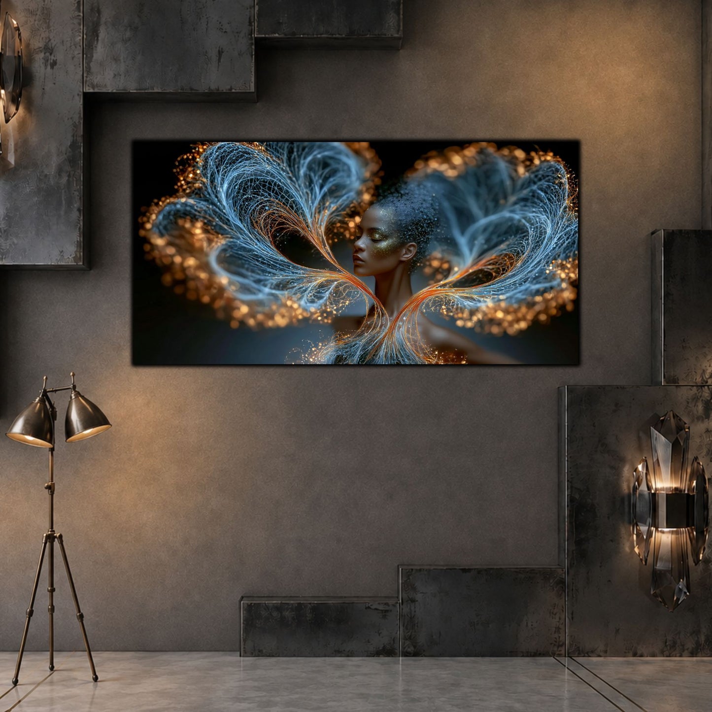 Tablou Abstract Living – Blooming Against Dark