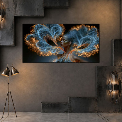 Tablou Abstract Living – Blooming Against Dark