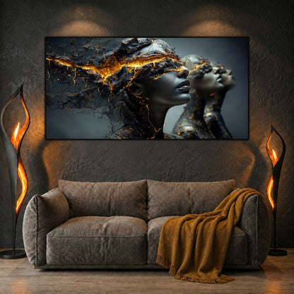 Tablou Living Modern – Ecourile arderii
