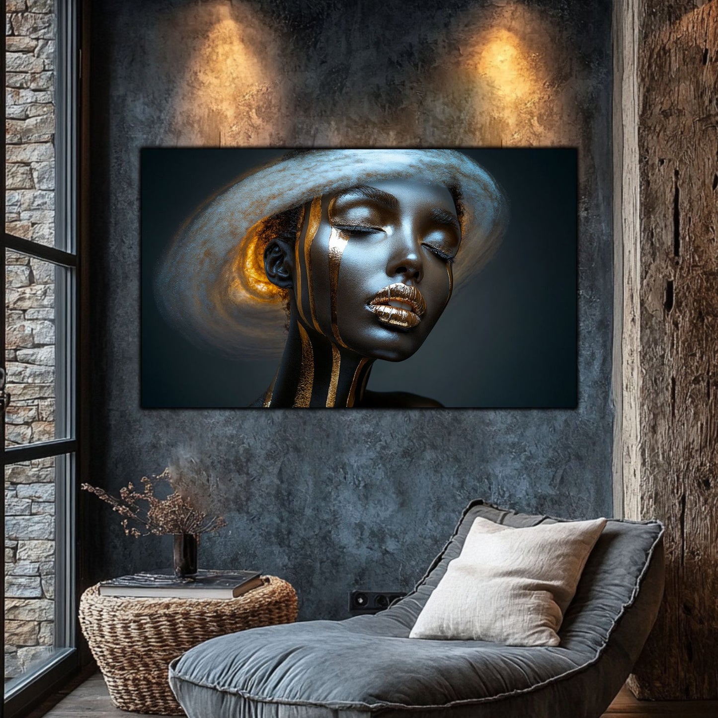 Dark White - Tablou Sticla Securizata - NO23