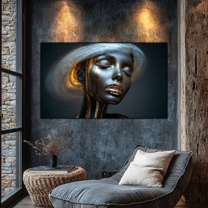 Dark White - Tablou Sticla Securizata - NO23