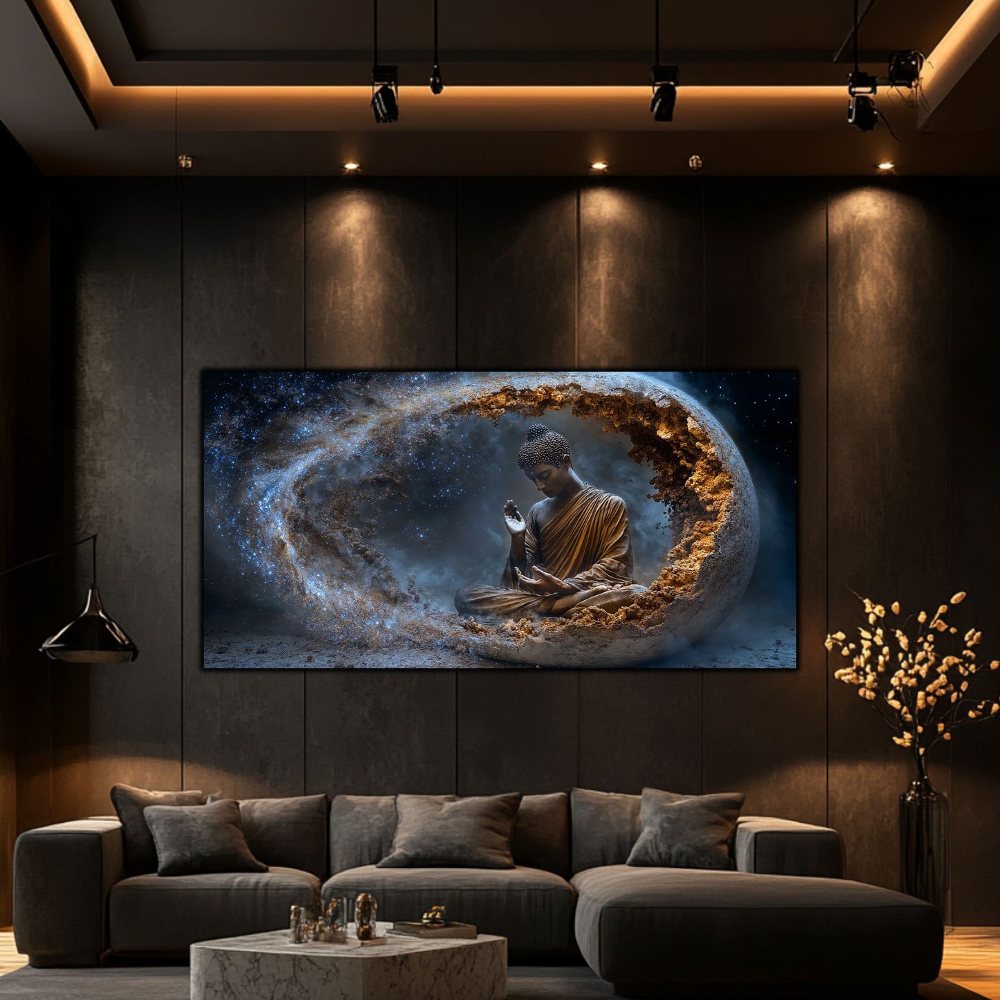 Tablou Decorativ pe Sticla Securizata – Ideal pt Dormitor si Living - Beyond Stardust No03